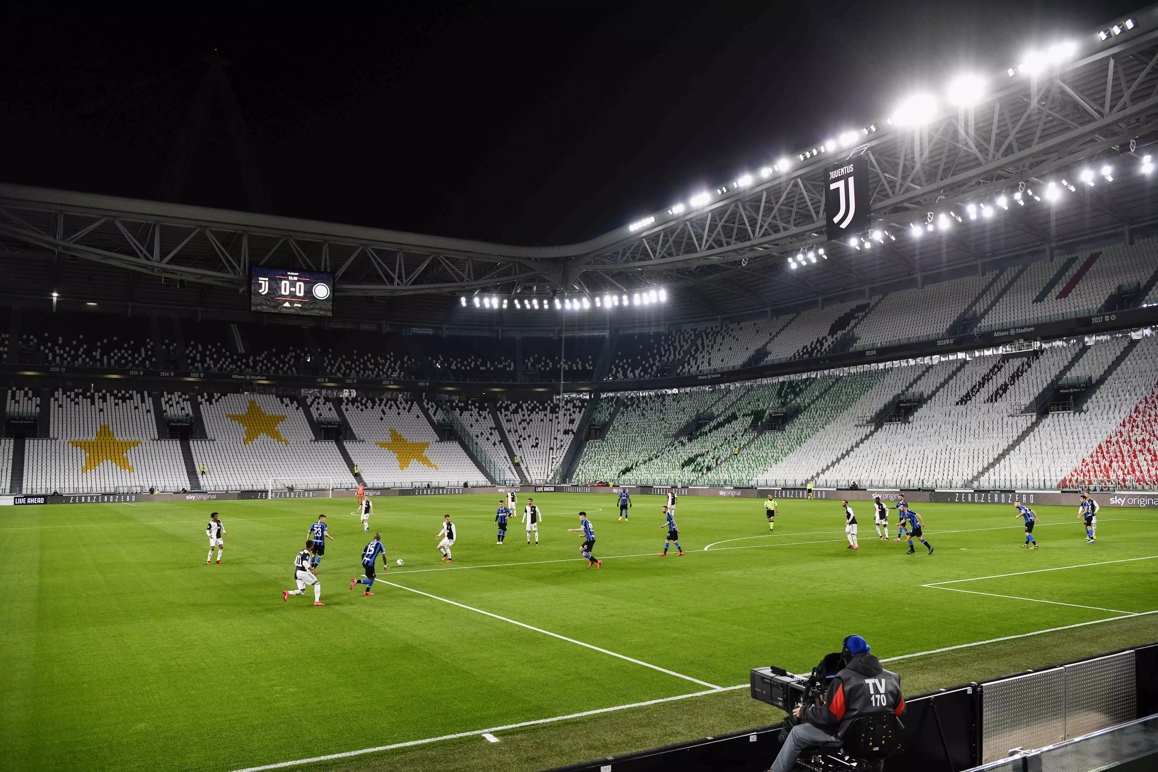 No games in England were played behind closed doors but they were in Italy. Image: PA Images