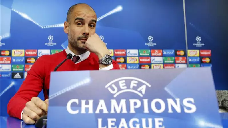 Guardiola has failed in the Champions League since leaving Barcelona. Image: PA Images