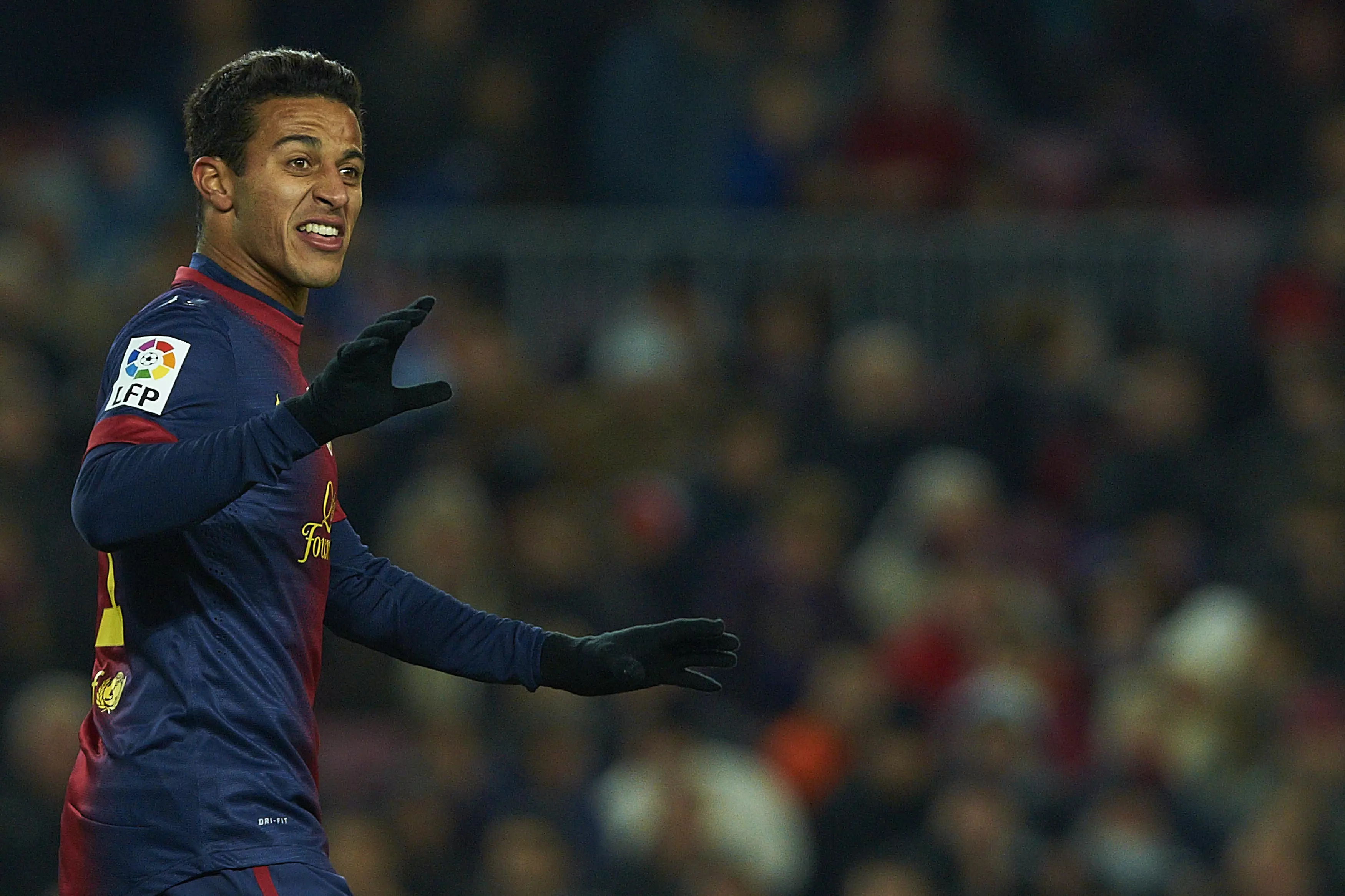Could Thiago head back to Barca? Image: PA Images