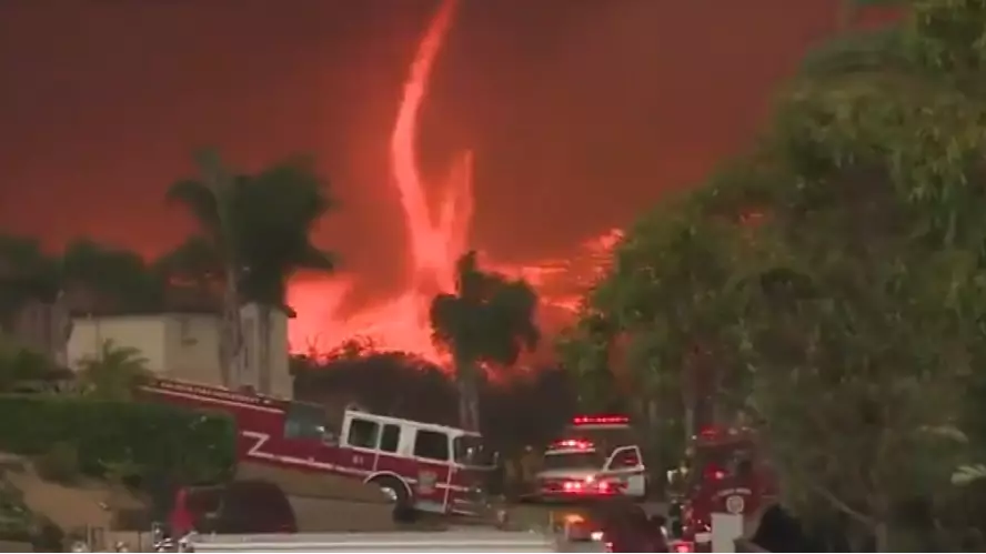 Terrifying Footage Captures 'Devil' Fire Tornado Raging Through California