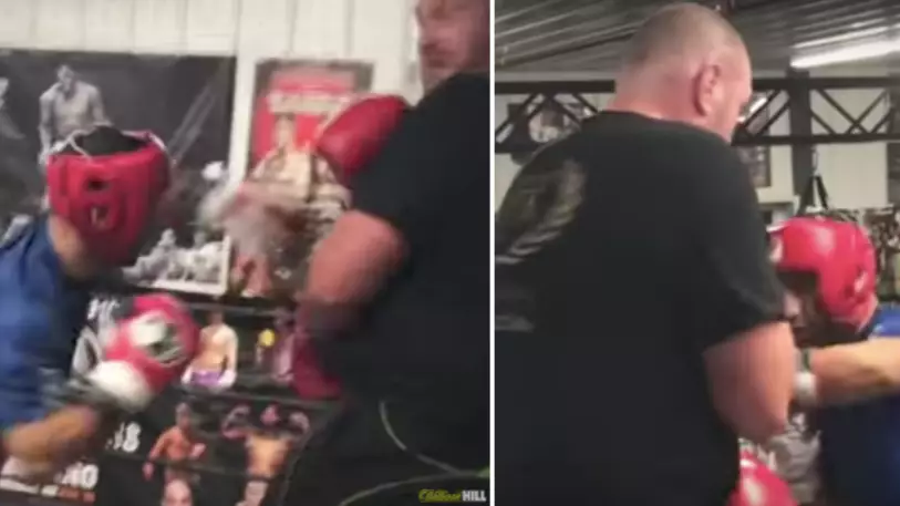 Tyson Fury Sparring With A Featherweight Is Something Else