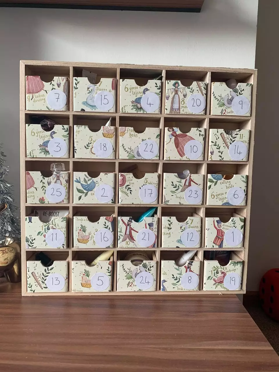 The student, 24, shared how she made the advent calendar with money-saving community LatestDeals.co.uk. (