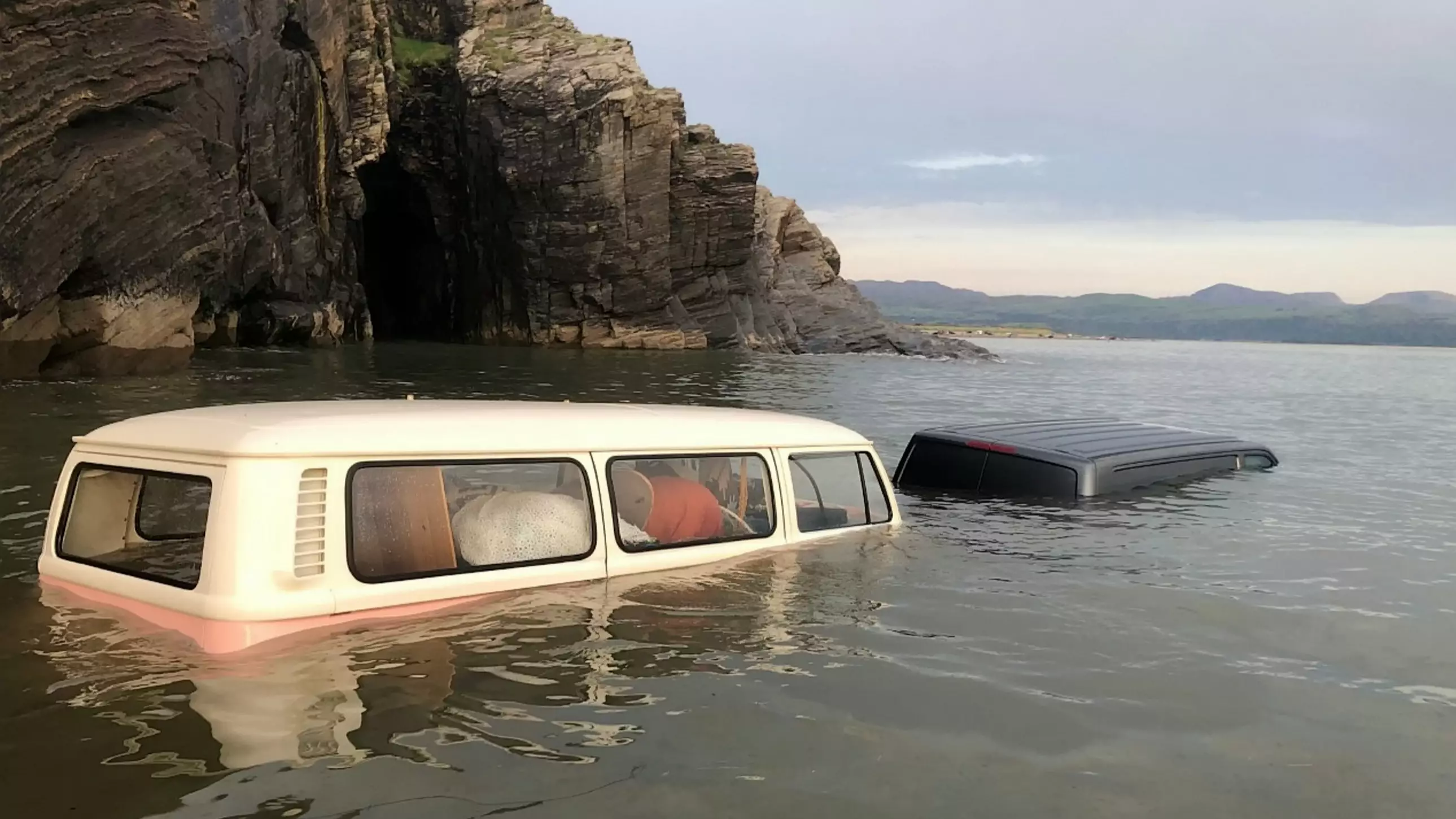 Woman's £60,000 VW Camper Swallowed Up By Tide 