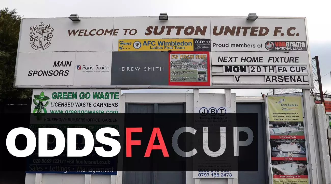 TheODDSbible's FA Cup Betting Preview: Sutton United v Arsenal 