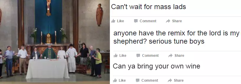 This Event Page For A Mass Is Going Off