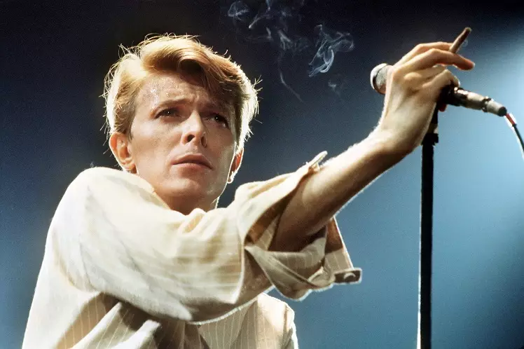 David Bowie performing in 1979.