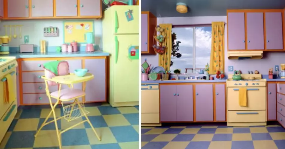 The Simpsons kitchen replica (