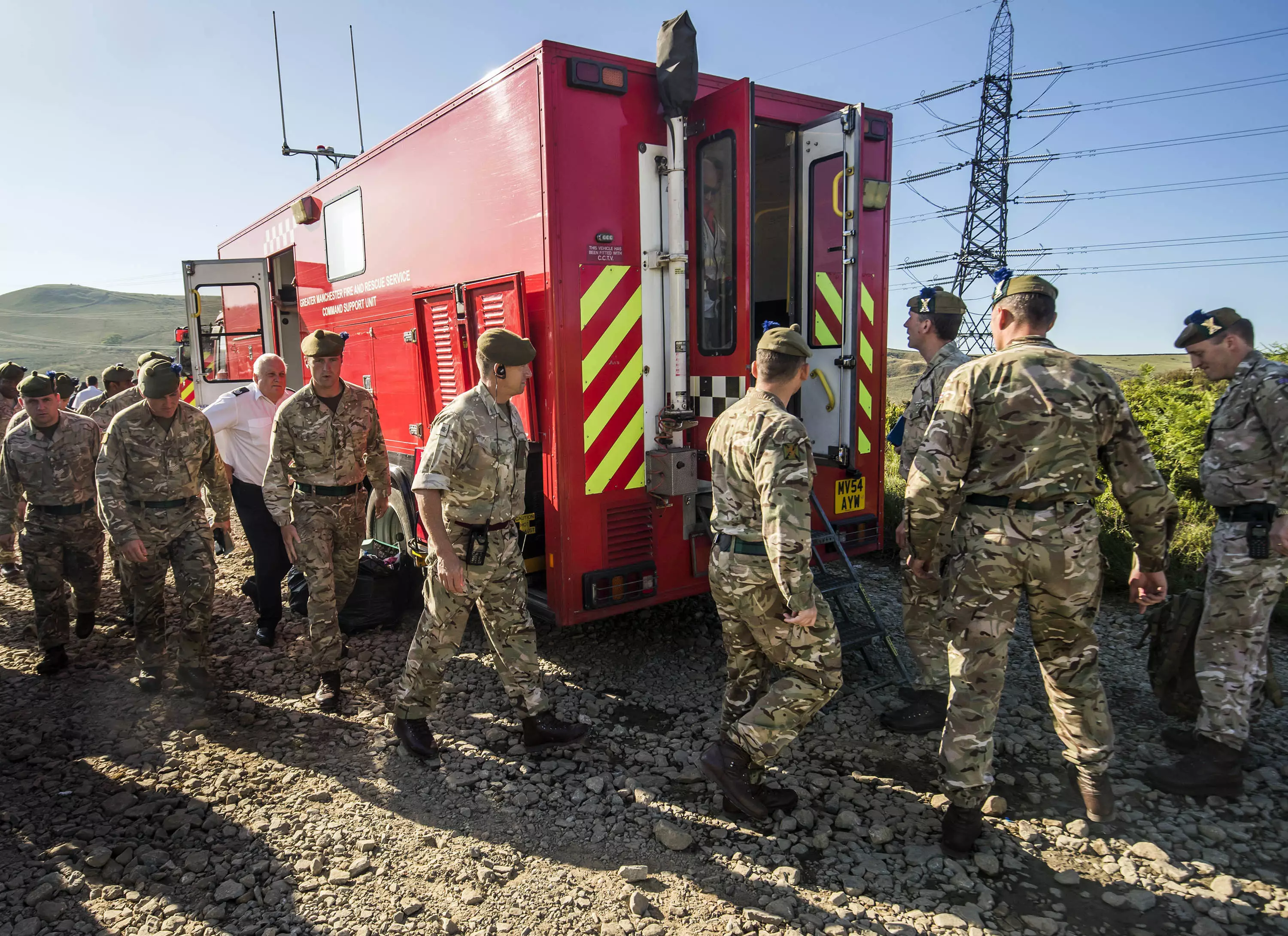 The army was deployed to Saddleworth last year.