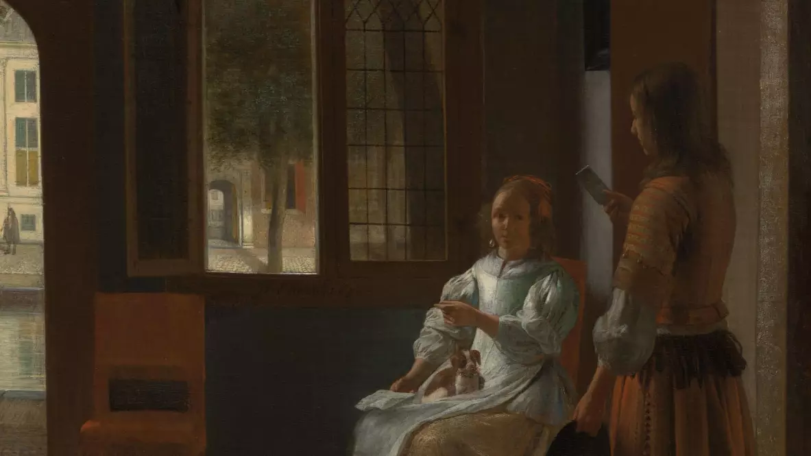 People Reckon This 350 Year Old Painting Could Be Proof Of Time Travel 
