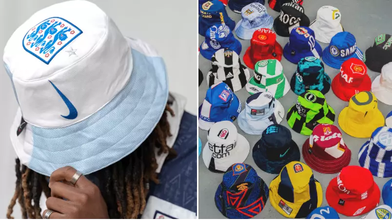 These Retro Football Kit Bucket Hats Are The Must-Have Summer Accessory