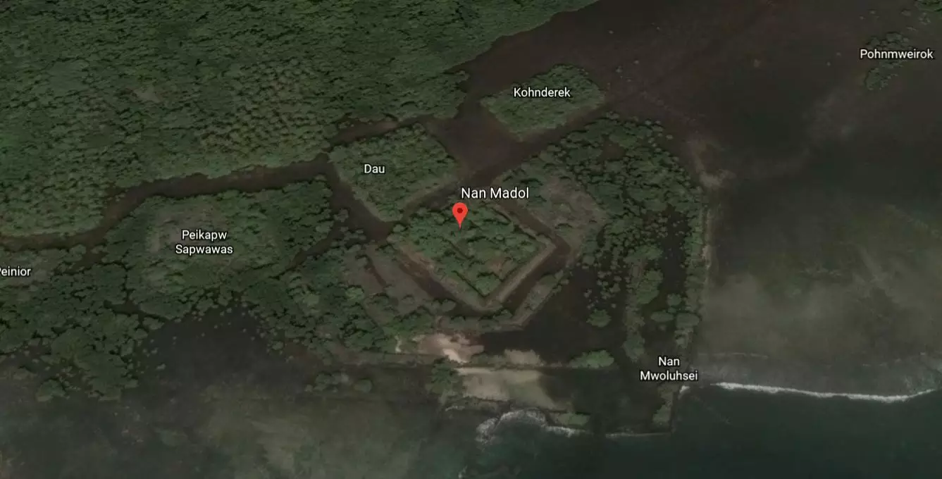 Nan Madol On Pohnpei In Pacific Ocean.