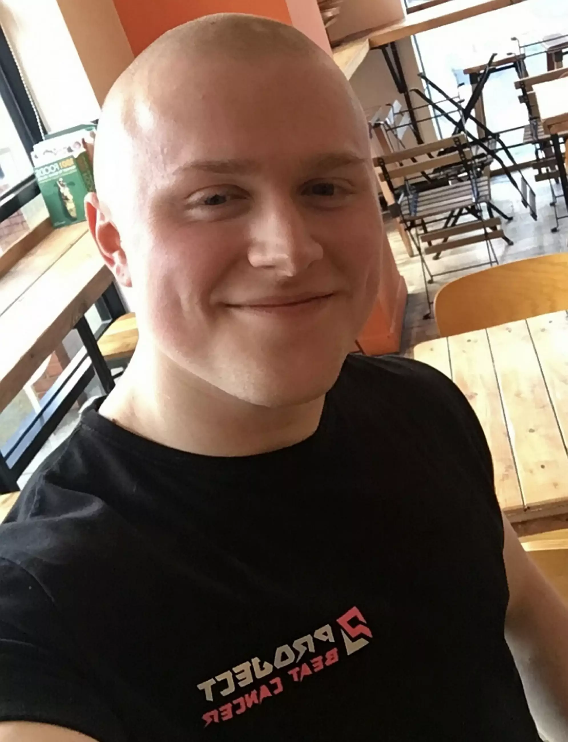 Ollie even shaved his head to raise money for cancer.