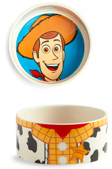 Toy Story plates and bowls also feature (