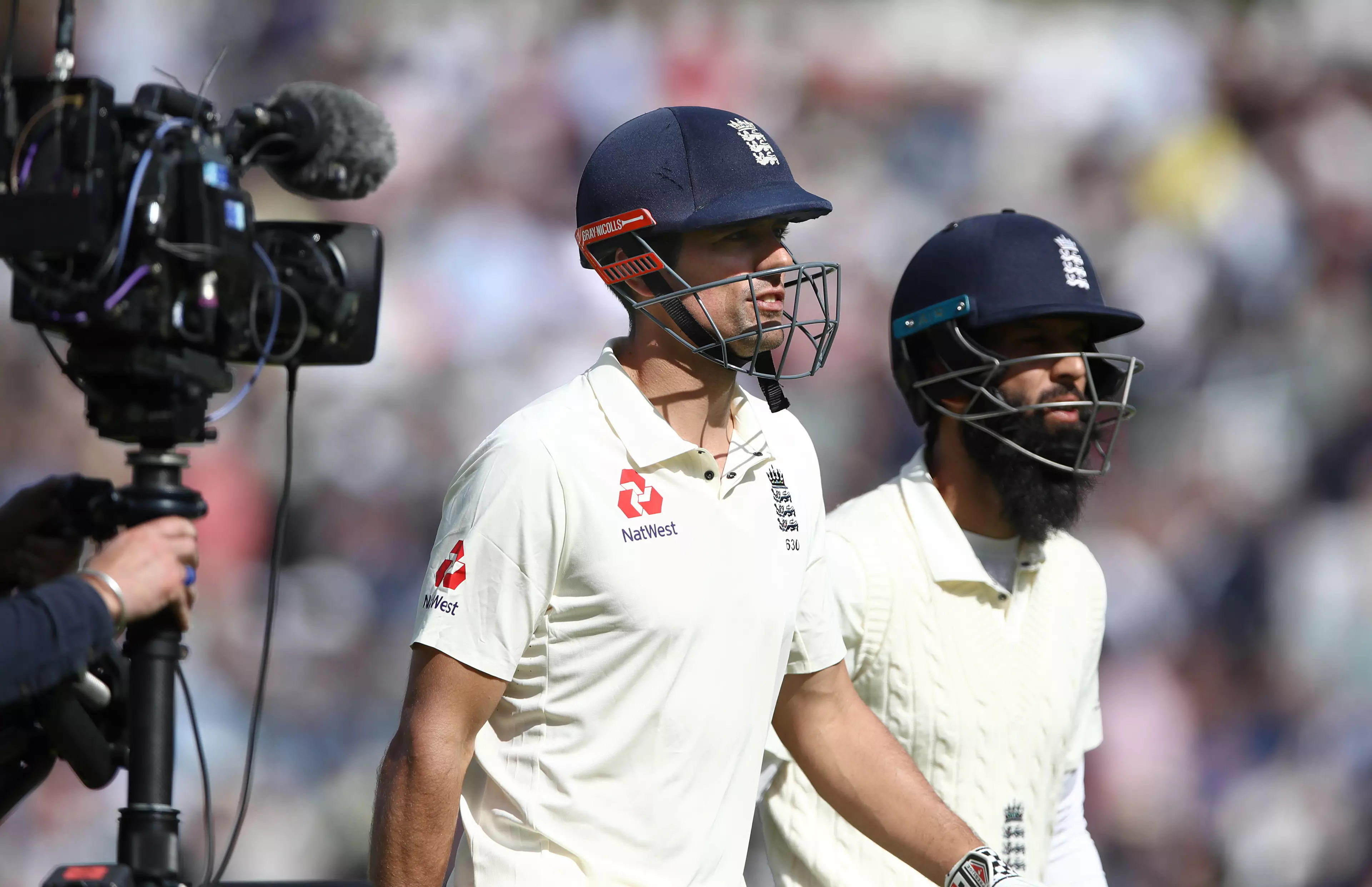 Alastair Cook and Moeen Ali.