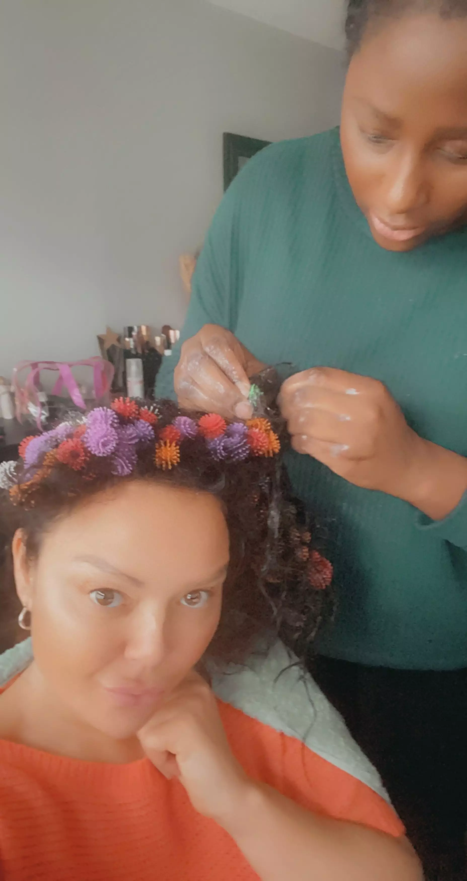 Donia Youssef thought nothing of letting her daughters put bunchems in her hair (