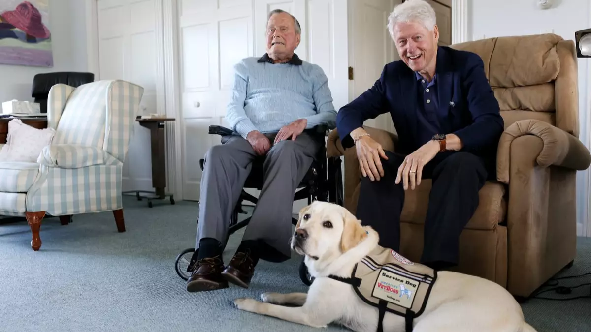 A Photograph Of Late George H.W. Bush's Dog Is Utterly Heartbreaking