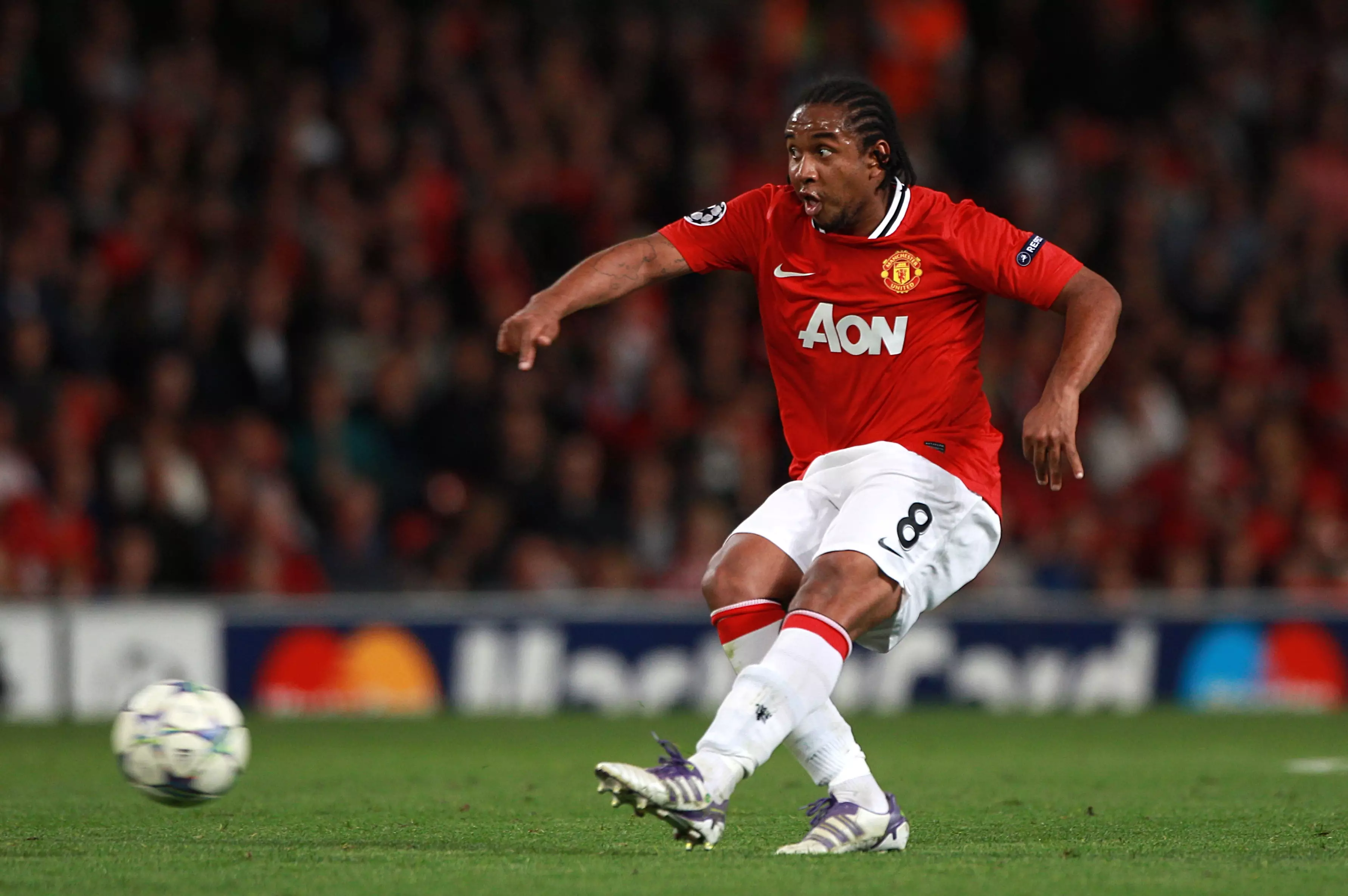 Anderson in action for United. Image: PA