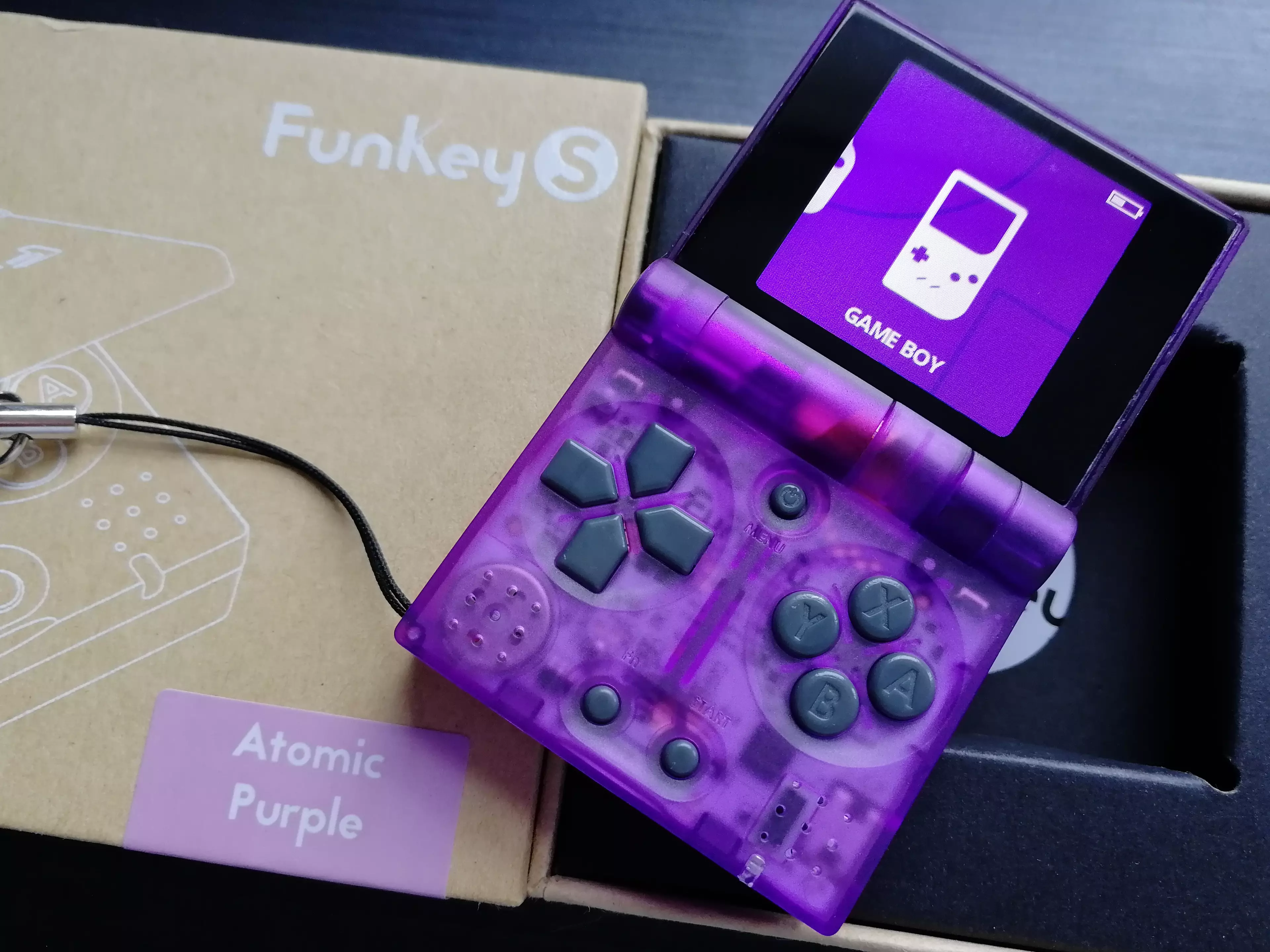 The FunKey S also comes in 'Atomic Purple' /