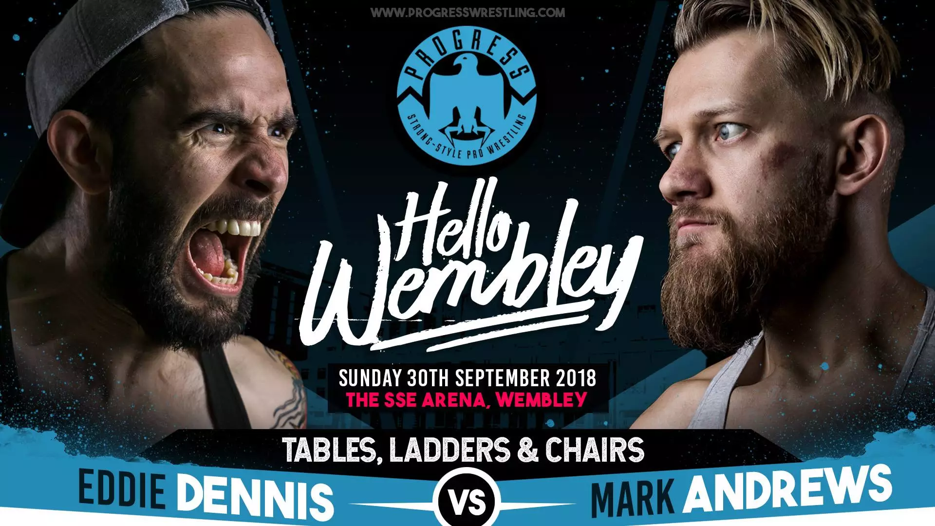 Dennis vs MAndrews is one of the most hotly anticipated matches of the night. Image: PROGRESS Wrestling