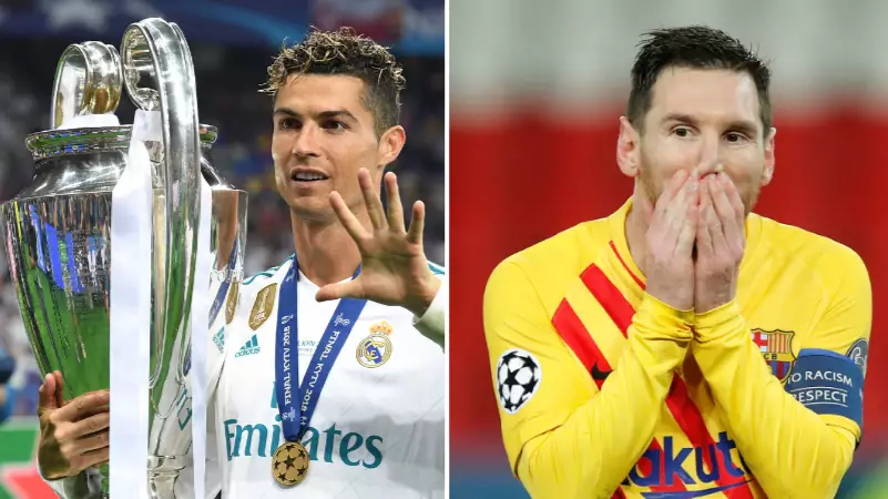Fans Are Comparing Cristiano Ronaldo And Lionel Messi's Achievements In The Champions League At Age 33