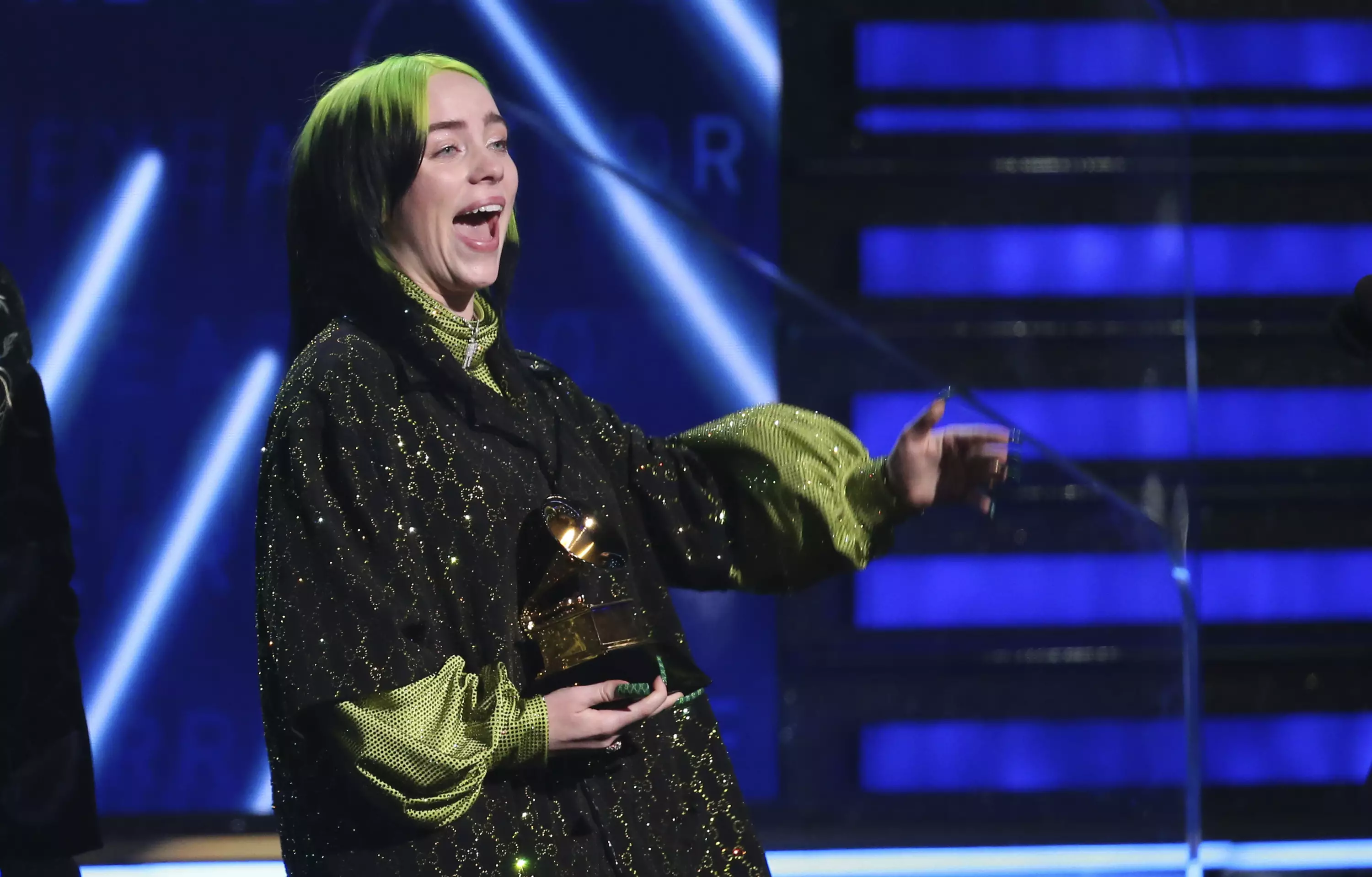Billie Eilish yelled 'nooo' when it was announced that she'd won the Album of the Year award.