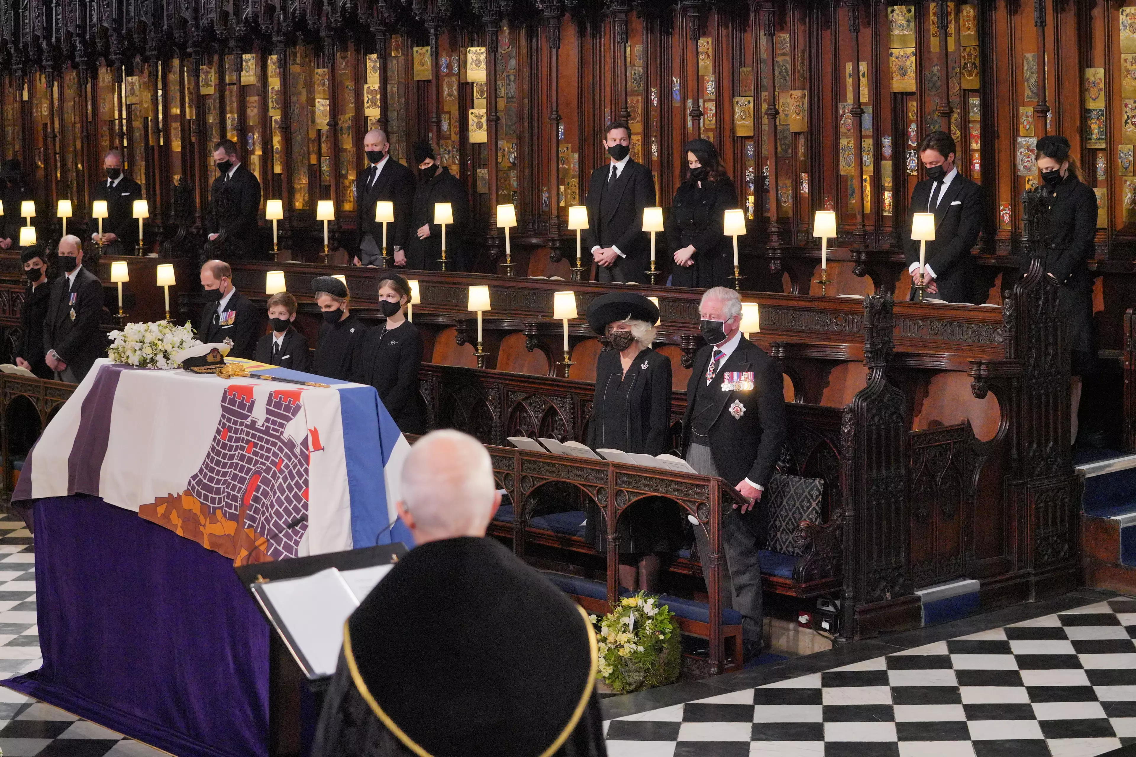 Prince Philip was laid to rest at St George's Chapel, Windsor.