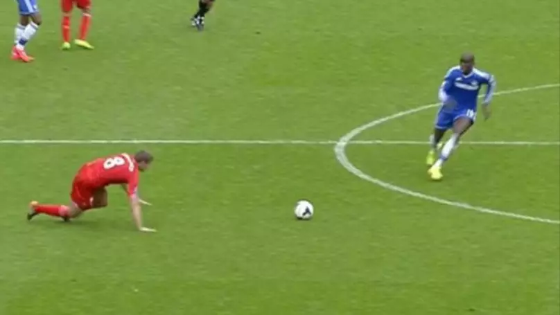 Gerrard slipped under no pressure and Ba was away. Image: Sky Sports