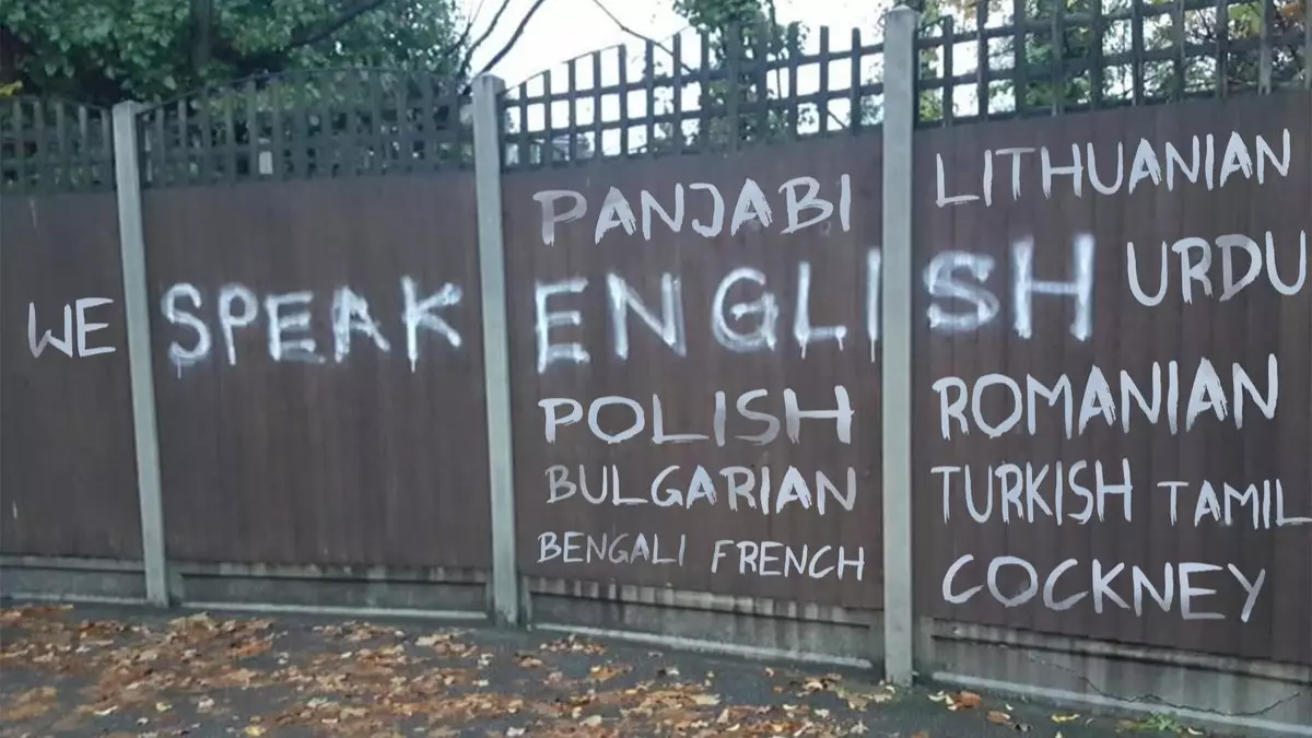 Someone Turned This Racist Graffiti Into Something A Lot More Welcoming