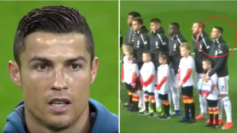 Cristiano Ronaldo Sings Along To The Champions League Music Like It Was His National Anthem	