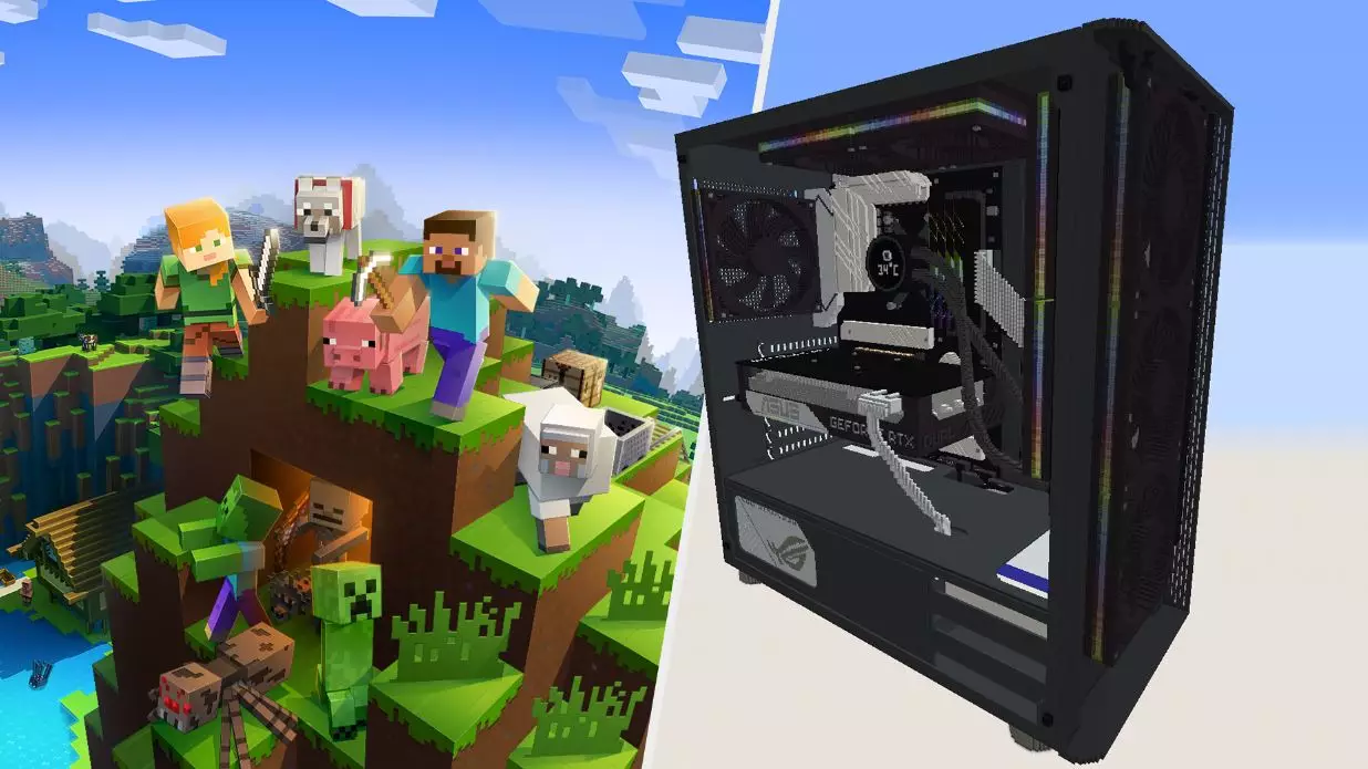 'Minecraft' Player Spends 45 Hours Building An RTX 3070 PC In-Game