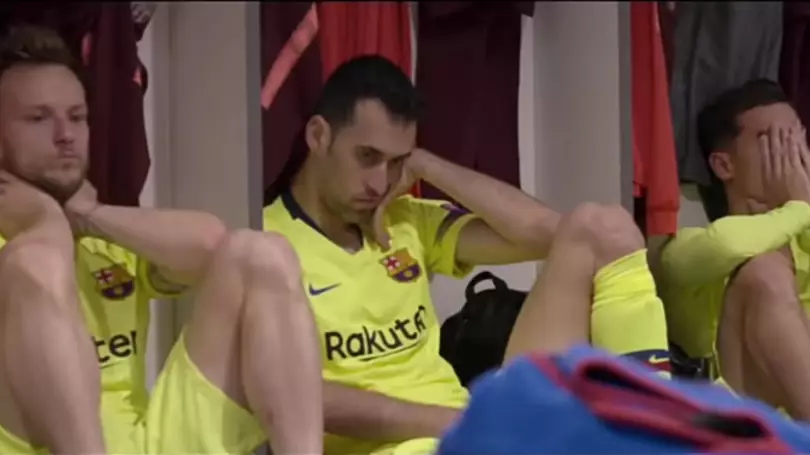 Barcelona To Release Behind The Scenes Footage From Inside Dressing Room At Anfield 