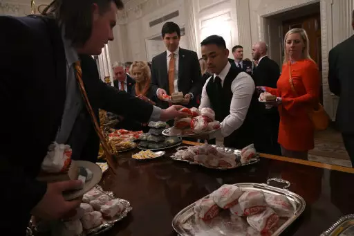 Trump put on a fast food feast during the partial government shutdown.