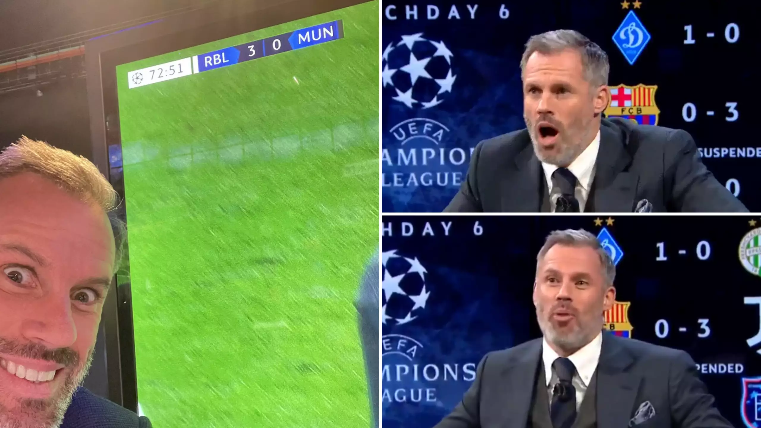 Jamie Carragher Was On Top Form While Covering Manchester United's Champions League Exit