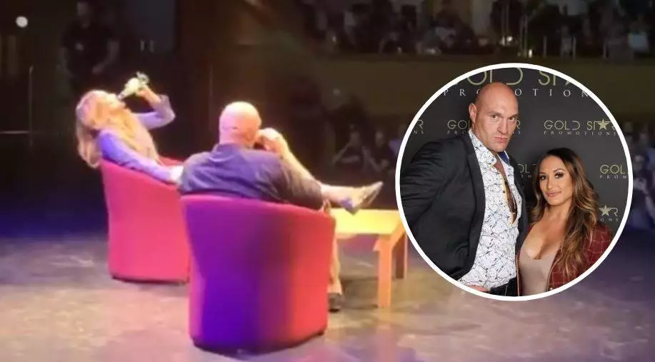 Tyson Fury Hilariously Made Presenter Down A Beer In Front Of 1,000 People Ahead Of Interview