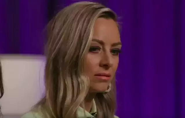 Jessica looks uncomfortable as Amber tells her some home truths (