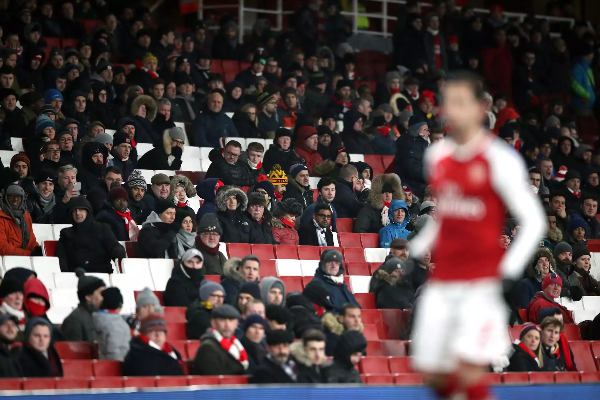 There's been a lot of empty seats at Arsenal recently for numerous reasons. Image: PA Images