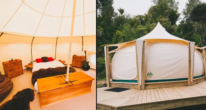 Guy Builds Epic Tent To Live In While His House Is Built