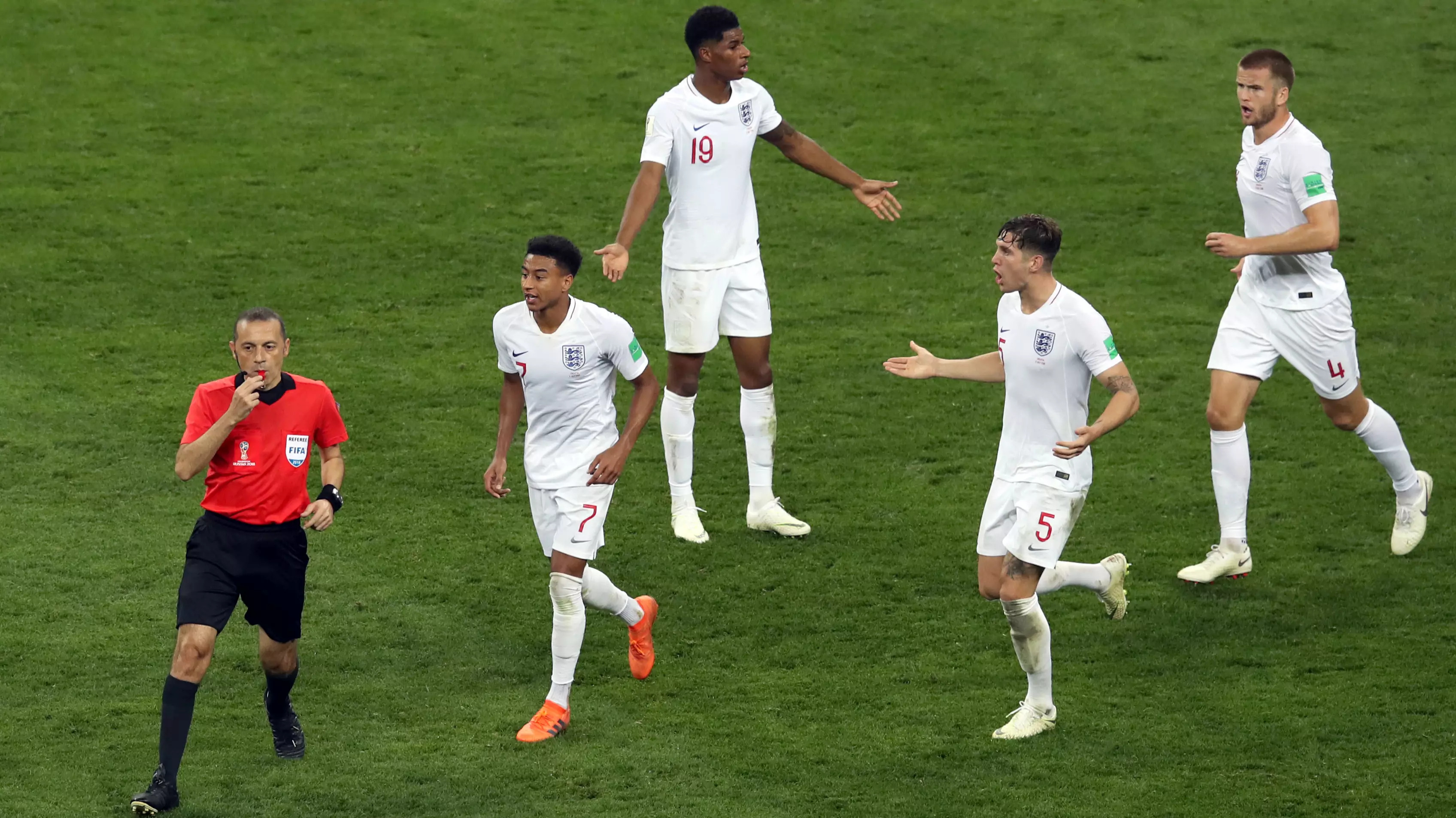 England Fans Are Slating Referee From World Cup Semi-Final  