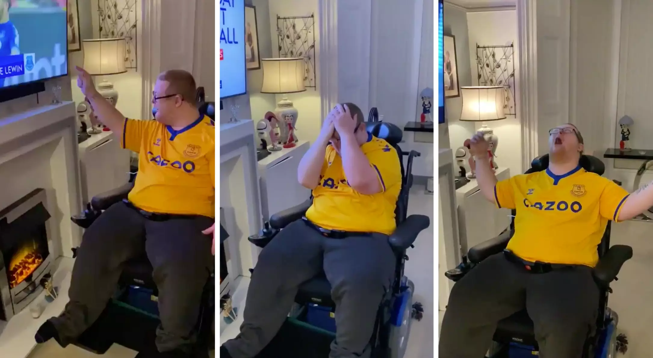 Young Lad With Down Syndrome Overwhelmed With Joy After Last-Minute Everton Goal