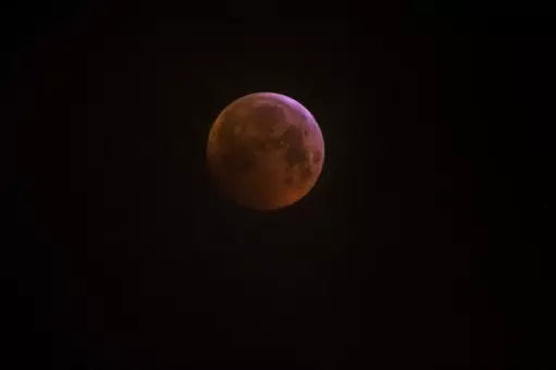 The super blood wolf moon photographed from the UK.