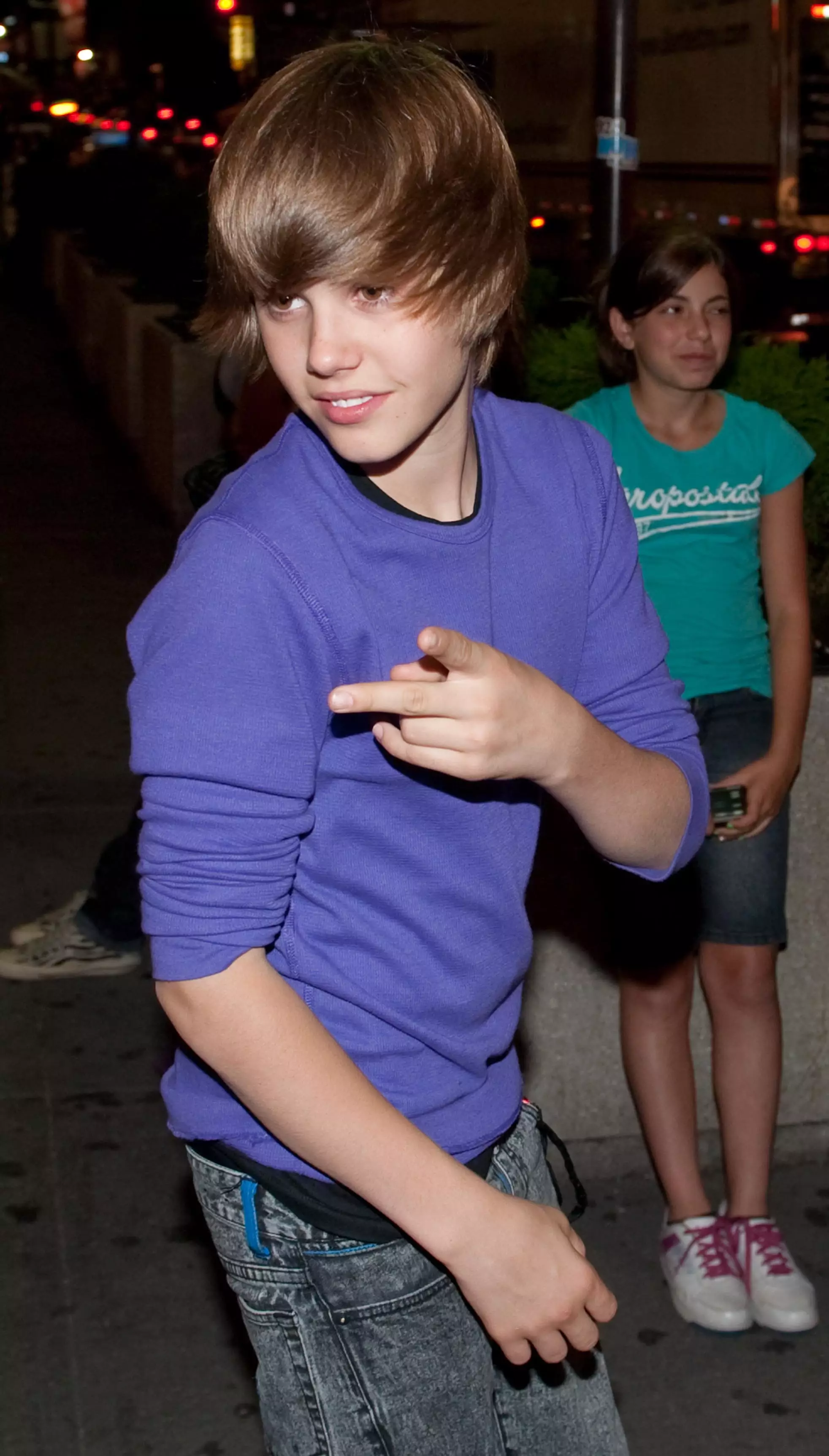 Bieber before bleach and tattoo guns came near him back in 2009.