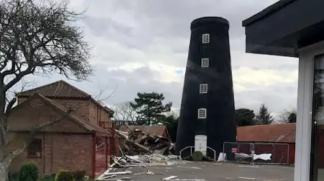 Historic Windmill Battered By Storm Ciara In 90mph Wind