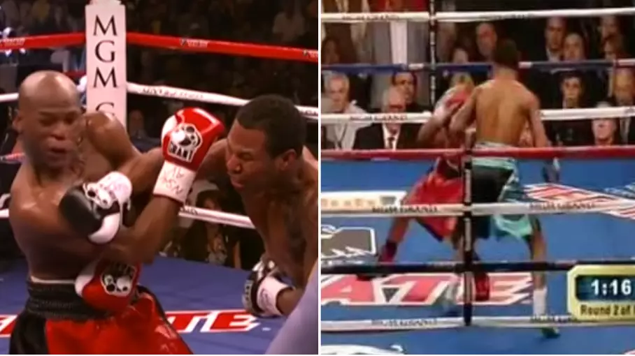 When Floyd Mayweather Nearly Got KO'd Before Winning Every Round Of Fight 
