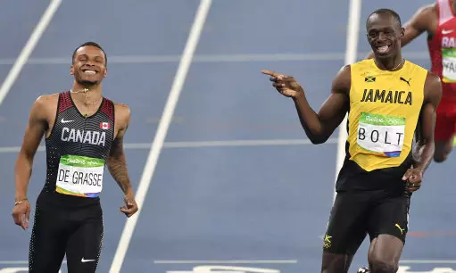 Usain Bolt Shares Joke With Rival While Running In Olympic Race