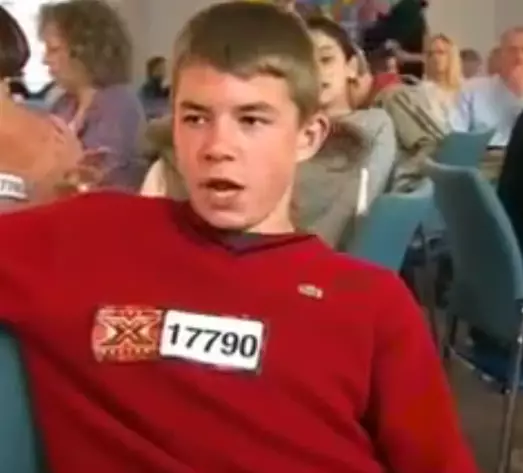 Anthony as a teen on X Factor.