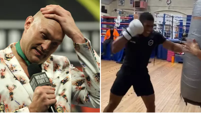 Boxing Fans Says Tyson Fury Is In Serious Trouble After Anthony Joshua Shows Off Brutal Punching Power
