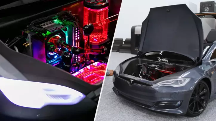 Awesome Gaming PC Built Into Toy Tesla Model, Costs Over £10k