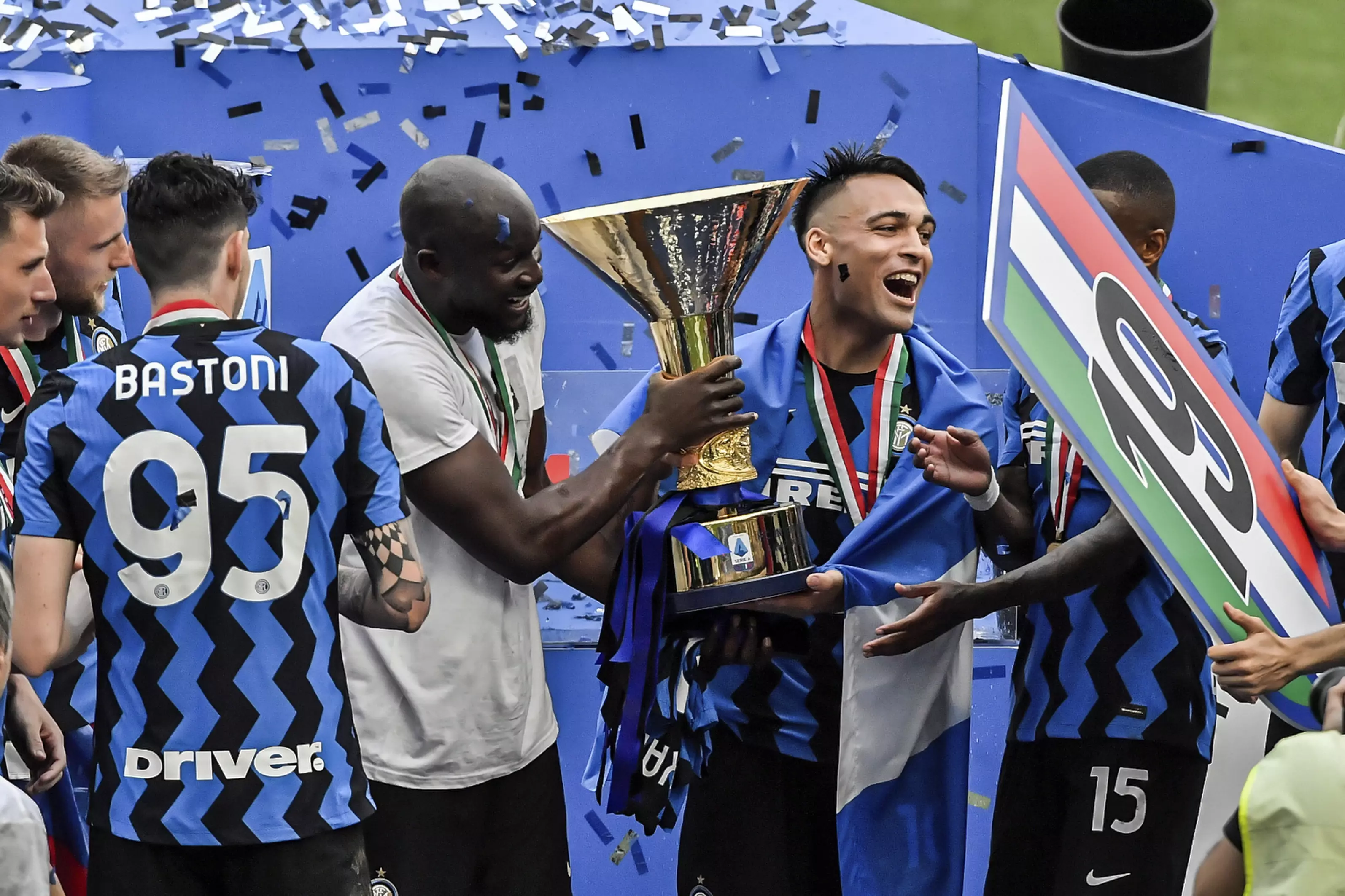 Lukaku was Inter's top scorer as they won Serie A. Image: PA Images