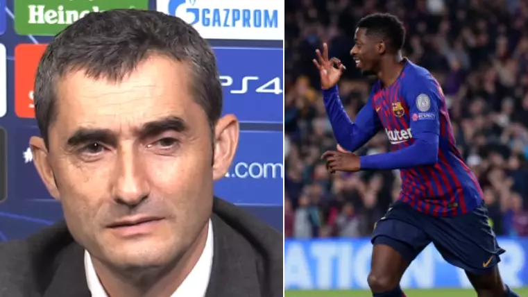 How Ernesto Valverde Reacted To Ousmane Dembele Question Is Brilliant 