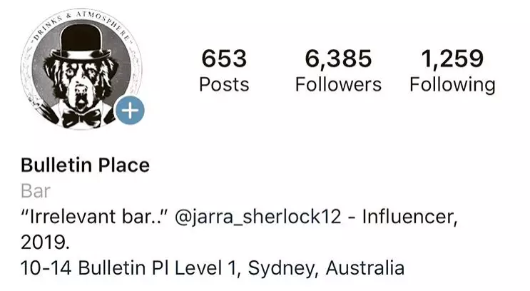 Bulletin Place altered its Insta bio in light of Jarra's comments.